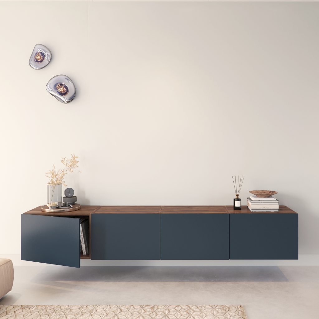 STIJL dutch furniture hangmeubel indigo blauw